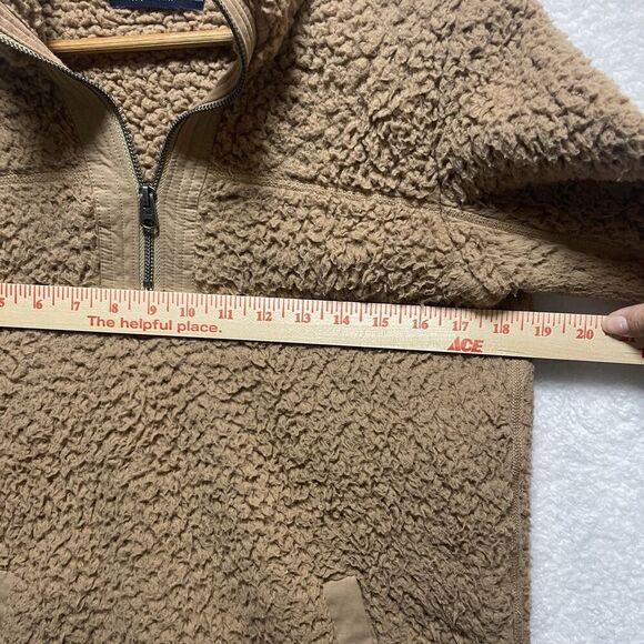 Abercrombie And Fitch Sherpa Pullover Women’s Size Small Brown Soft Fall - Picture 3 of 11